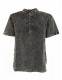 CAMICIA MANICA CORTA IN COTONE STONE WASHED, COLLO
