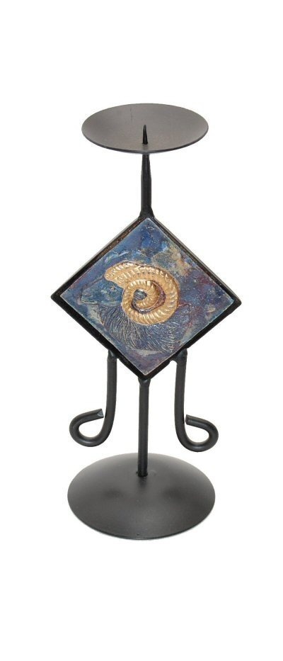 CANDELABRO SINGOLO, ALTEZZA 20 CM FATTO DI FERRO B CANDELABRO SINGOLO, ALTEZZA 20 CM FATTO DI FERRO B