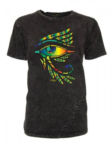 T-SHIRT UOMO COTONE - STONEWASHED CON STAMPA T-SHIRT IN COTONE CON SCOLLO ROTONDOTINTA UN - com Etnika Slog d.o.o.