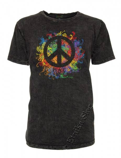 T-SHIRT UOMO COTONE - STONEWASHED CON STAMPA T-SHIRT IN COTONE CON SCOLLO ROTONDOTINTA UN - com Etnika Slog d.o.o.