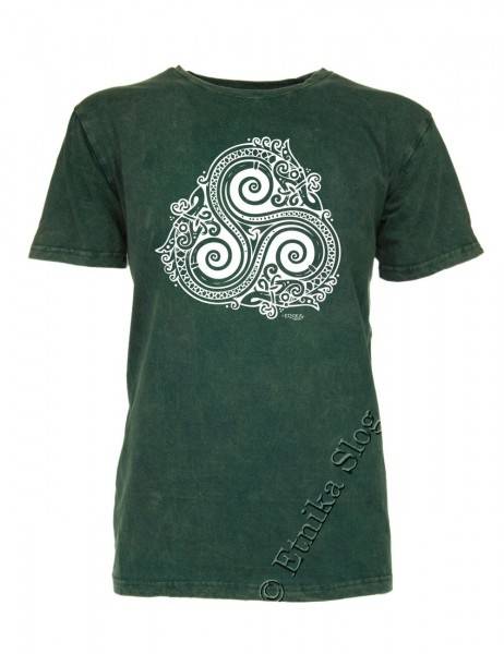 T-SHIRT UOMO COTONE - STONEWASHED CON STAMPA T-SHIRT IN COTONE CON SCOLLO ROTONDOTINTA UN - com Etnika Slog d.o.o.