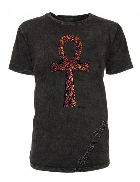 T-SHIRT UOMO COTONE - STONEWASHED CON STAMPA T-SHIRT IN COTONE CON SCOLLO ROTONDOTINTA UN - com Etnika Slog d.o.o.