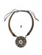 BIGIOTTERIA COLLANA INDONESIANA CORDONCINO E LEGNO
