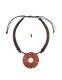 BIGIOTTERIA COLLANA INDONESIANA CORDONCINO E LEGNO
