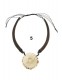 BIGIOTTERIA COLLANA INDONESIANA CORDONCINO E LEGNO