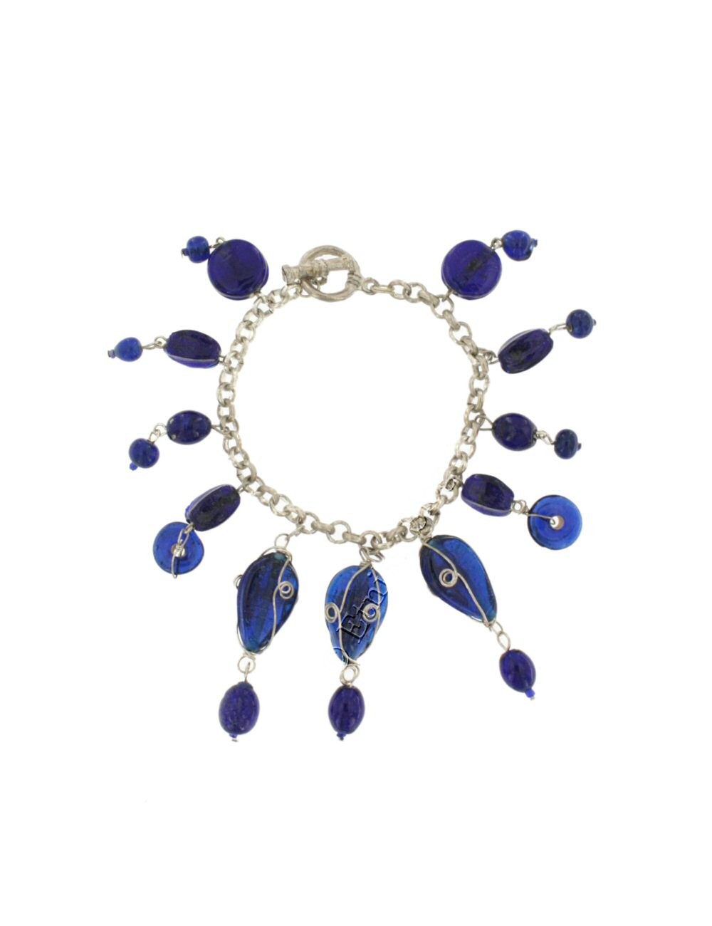 BRACCIALETTO IN METALLO BIANCO CON CHIUSURA E PEND BRACCIALETTO IN METALLO BIANCO CON CHIUSURA E PEND