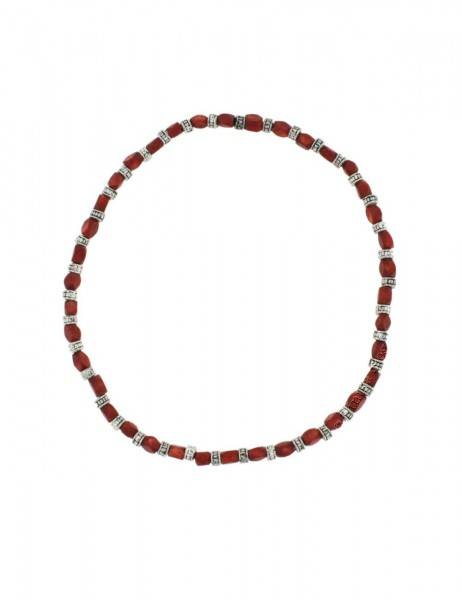 BIGIOTTERIA COLLANA INDONESIANA&nbsp;ELASTICA IN OSSO E