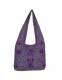 BORSA DA SPALLA IN LANA COTTA RICAMATA CON PERLINE