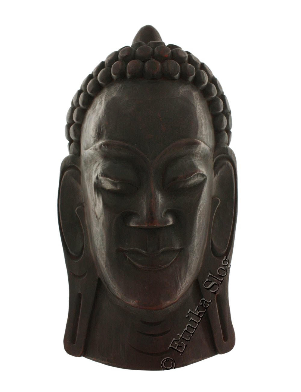 MASCHERA IN LEGNO NEPALESE INTAGLIATA E DIPINTA A MASCHERA IN LEGNO NEPALESE INTAGLIATA E DIPINTA A