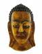 MASCHERA IN LEGNO NEPALESE INTAGLIATA E DIPINTA A