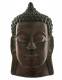 MASCHERA IN LEGNO NEPALESE INTAGLIATA E DIPINTA A
