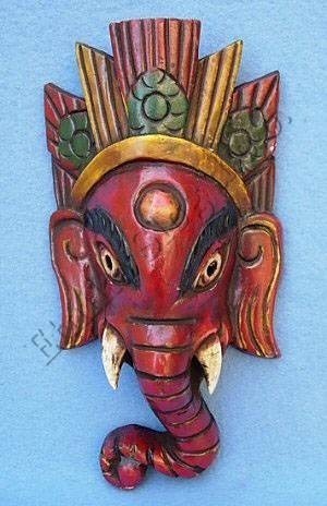 MASCHERA IN LEGNO NEPALESE INTAGLIATA A MANO,CIRCA MASCHERA IN LEGNO NEPALESE INTAGLIATA A MANO,CIRCA