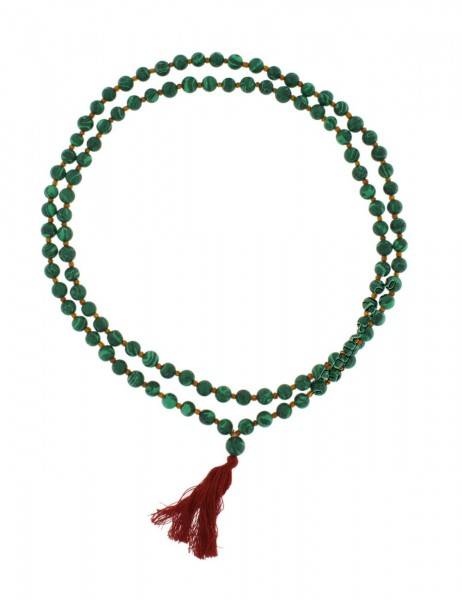 COLLANE MALA TIBETANE COLLANA MALA 108 PERLE IN PASTA DI PIETRA DIAMETRO - com Etnika Slog d.o.o.
