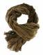SCIARPA IN COTONE, SFUMATO, TRECCIA, EFFETTO STROP