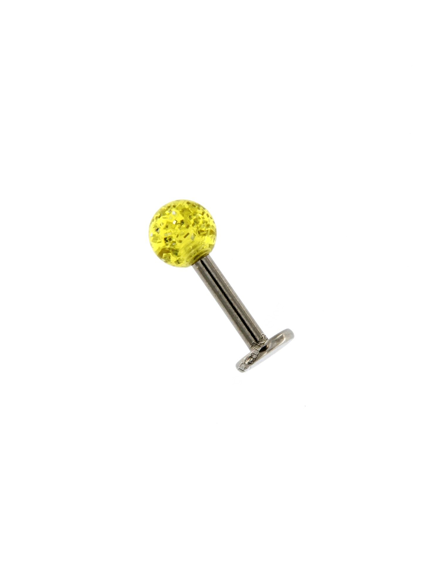 PIERCING DA LABBRO IN METALLO, CON PALLINA IN ACRI PIERCING DA LABBRO IN METALLO, CON PALLINA IN ACRI