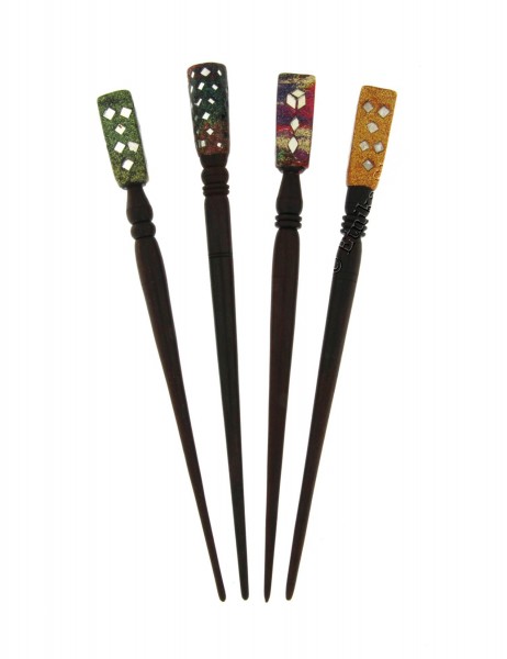 WOODEN HAIR PINS FC-LACCA - Oriente Import S.r.l.