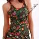 CANOTTA E CULOTTE IN POLIESTERE, CON STAMPE IN FRO