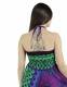 VESTITO/GONNA LUNGA IN COTONE E VISCOSA, LACCI A C
