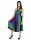 VESTITO/GONNA LUNGA IN COTONE E VISCOSA, LACCI A C