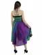 VESTITO/GONNA LUNGA IN COTONE E VISCOSA, LACCI A C