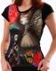 T-SHIRT IN POLIESTRE, CON STAMPA IN FRONTE, MANICH