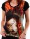 T-SHIRT IN POLIESTRE, CON STAMPA IN FRONTE, MANICH