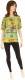 MAGLIA IN COTONE RIB MANICA CORTA TIE DYE, RIGHE C