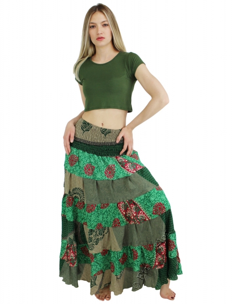 SILK AND VISCOSE SKIRTS AB-HK-218-SKIRT - Oriente Import S.r.l.