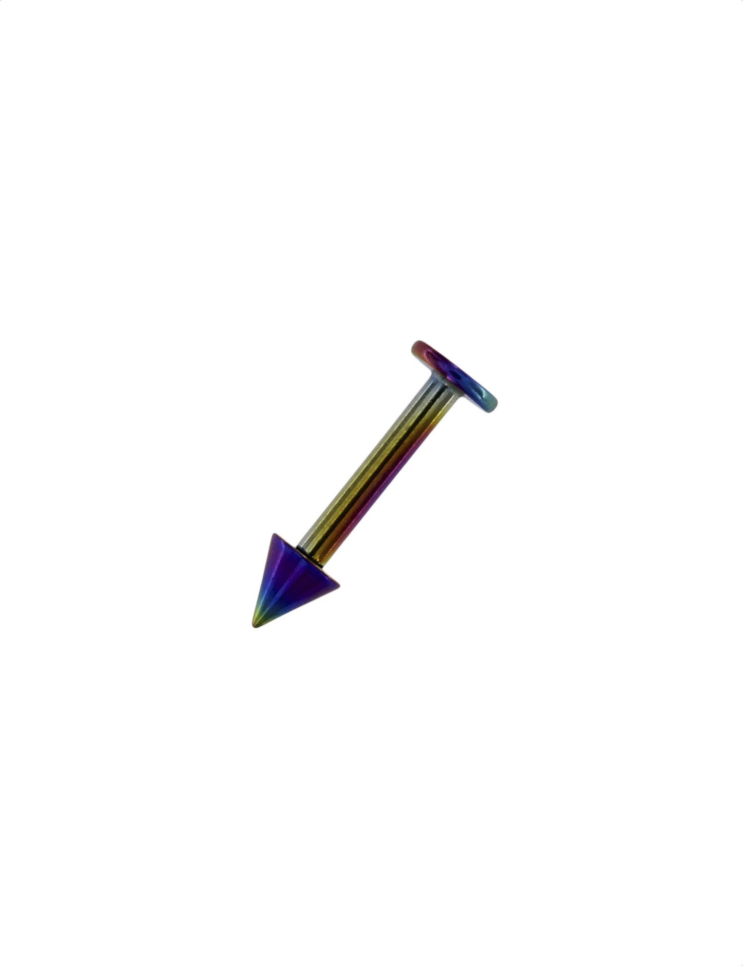 PIERCING TITANIO LABBRO CON CONI MM4X10X1.6Q PIERCING TITANIO LABBRO CON CONI MM4X10X1.6Q