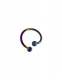 PIERCING IN TITANIO A FORMA SPIRALE CON PALLINE ,