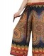 PANTALONE IN VISCOSA STAMPATO CON COULISSE , LACCI