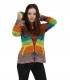 FELPA IN COTONE A RIGHE, STONEWASHED E OVERDYE, RI