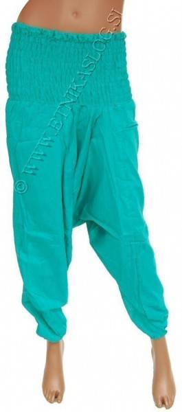 PANTALONE AFGANO IN COTONE&nbsp;LEGGERO, TINTA UNITA, F