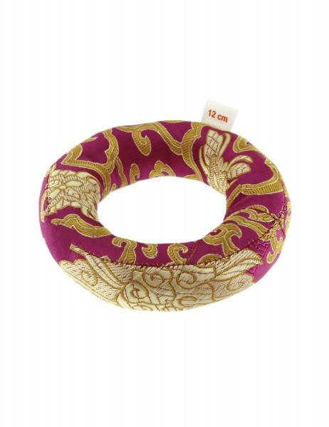 CUSCINO AD ANELLO IN BROCCATO PER CAMPANE TIBETANE