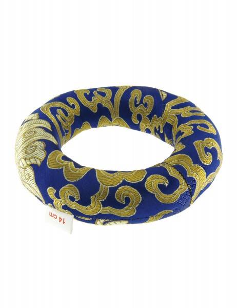 CUSCINO AD ANELLO IN BROCCATO PER CAMPANE TIBETANE