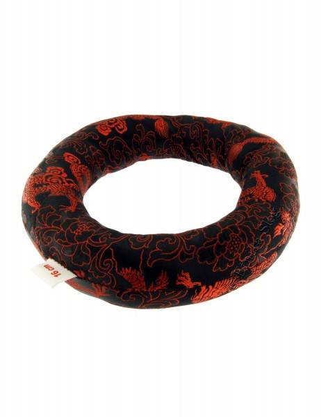 CUSCINO AD ANELLO IN BROCCATO PER CAMPANE TIBETANE