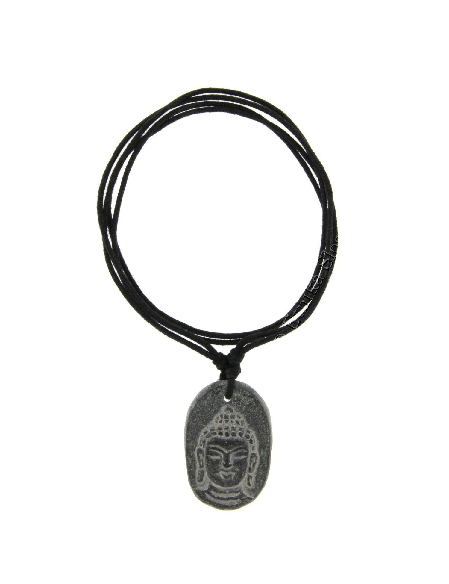 COLLANA CORDONCINO NERO CON PENDENTE IN PIETRA DUR COLLANA CORDONCINO NERO CON PENDENTE IN PIETRA DUR