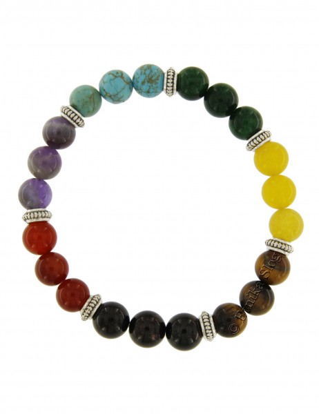 STONE BRACELET OF 8 - 10 mm - WITH ELASTIC BR-MA92 - Oriente Import S.r.l.