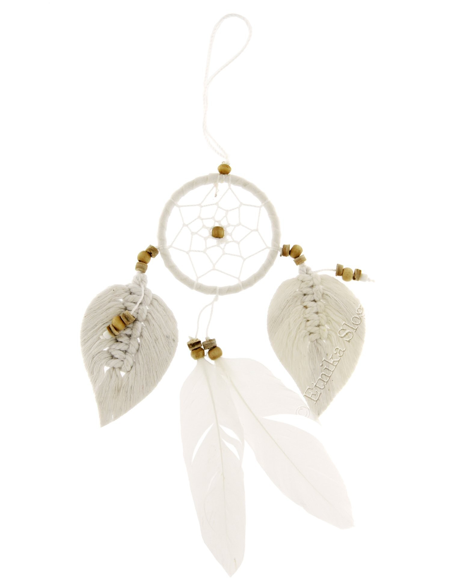 ACCHIAPPASOGNI O DREAMCATCHER INDONESIANO CON FOGL ACCHIAPPASOGNI O DREAMCATCHER INDONESIANO CON FOGL