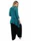 BOLERO LUNGO, MANICHE LUNGHE, IN RAYON LAVORAZIONE