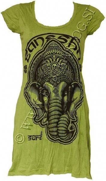 VESTITO DA DONNA IN COTONE,CON MANICHE CORTE, EFFE