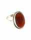 ANELLO IN ARGENTO LAVORATO&nbsp;CON PIETRA DURA CORNIOL