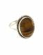 ANELLO IN ARGENTO LAVORATO&nbsp;CON PIETRA DURA OCCHIO