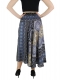 VESTITO/GONNA LUNGA IN COTONE E VISCOSA, LACCI A C