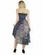 VESTITO/GONNA LUNGA IN COTONE E VISCOSA, LACCI A C