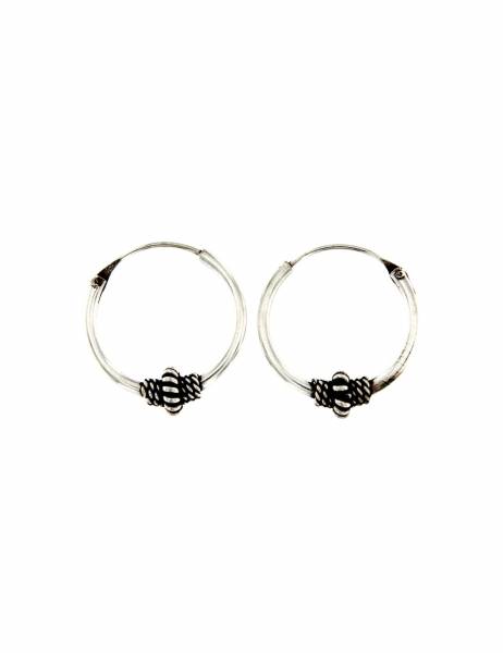 ORECCHINI CERCHIETTI ARGENTO LAVORATI.DIAMET
