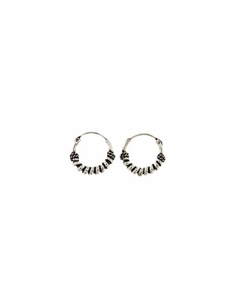 ORECCHINI CERCHIETTI ARGENTO LAVORATI.DIAMET