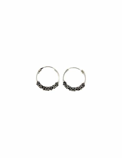 ORECCHINI CERCHIETTI ARGENTO LAVORATI.DIAMET