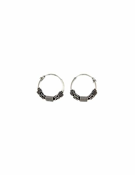 ORECCHINI CERCHIETTI ARGENTO LAVORATI.DIAMET