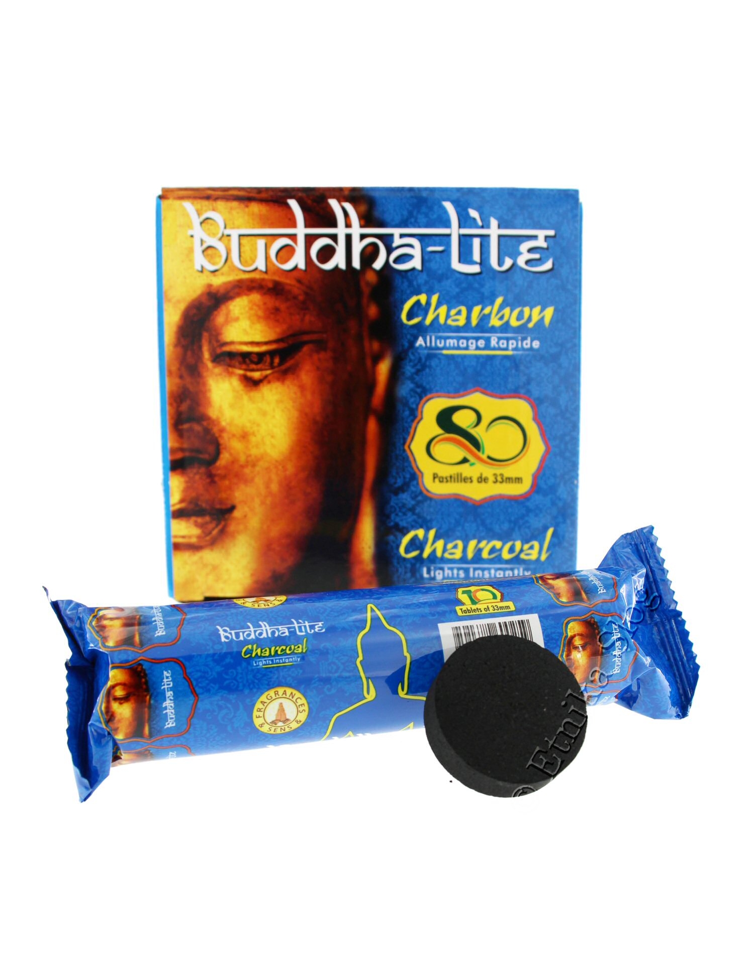 CARBONCINI BUDDHA-LITE PER INCENSI IN GRANI E NARG CARBONCINI BUDDHA-LITE PER INCENSI IN GRANI E NARG